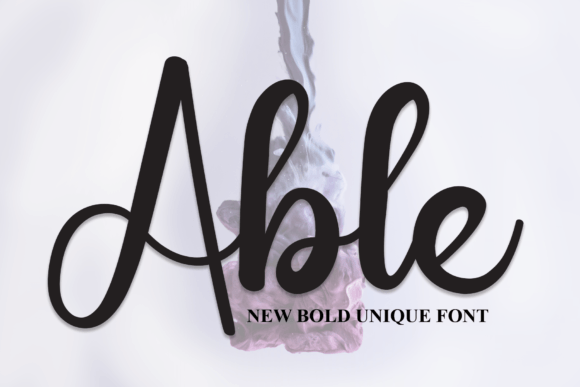 Able: A Script Font for Real Projects