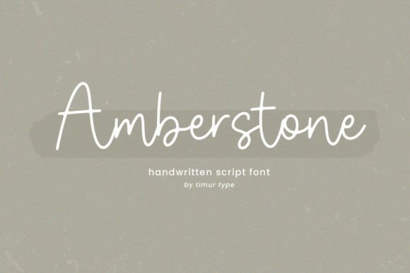 Amberstone: A Handwritten Font That Delights