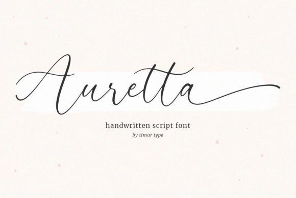 Auretta: A Warm Script Font for Business