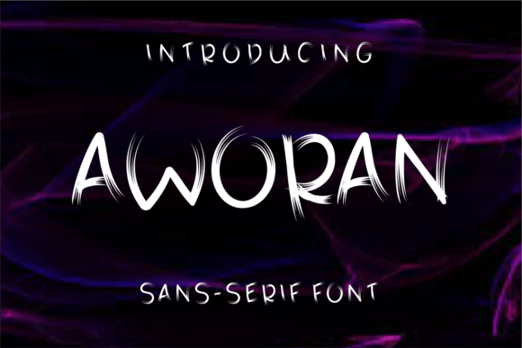 Aworan: A Stylish Brush Font for Web Design