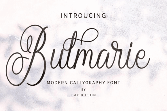 Bulmarie: A Elegant Handwritten Font