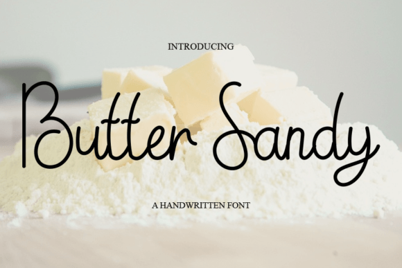 Butter Sandy Font for Web Design