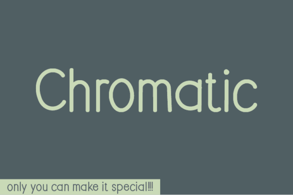 Chromatic Font for Editorial Design