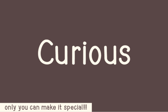 Curious: A Unique Handwritten Font