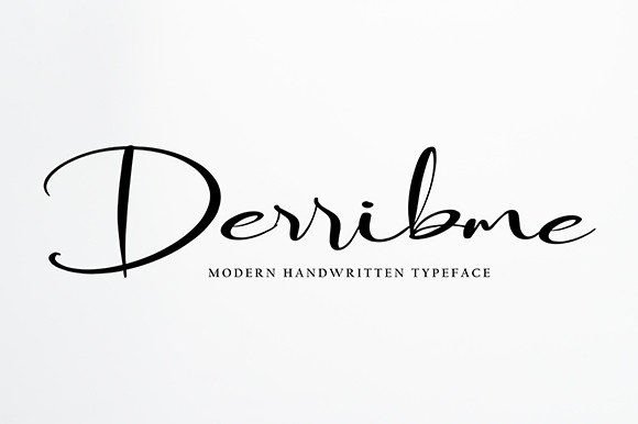 Derribme: A Flowing Handwritten Font