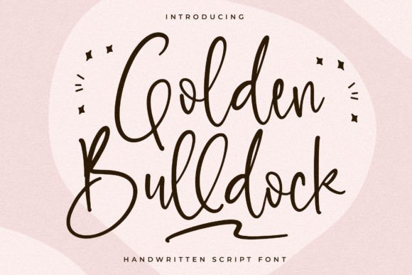 Golden Bulldock Font for Creative Makers