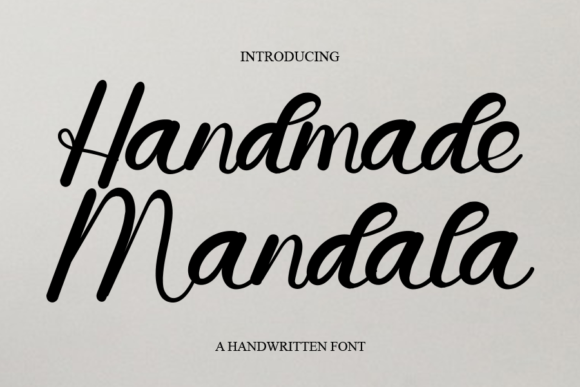 Handmade Mandala Font for Business
