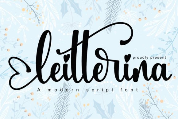Leitterina: A Delicate Script Font
