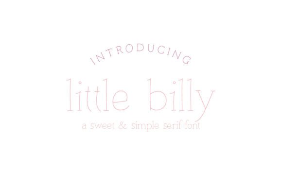 Little Billy: A Handwritten Font for Business