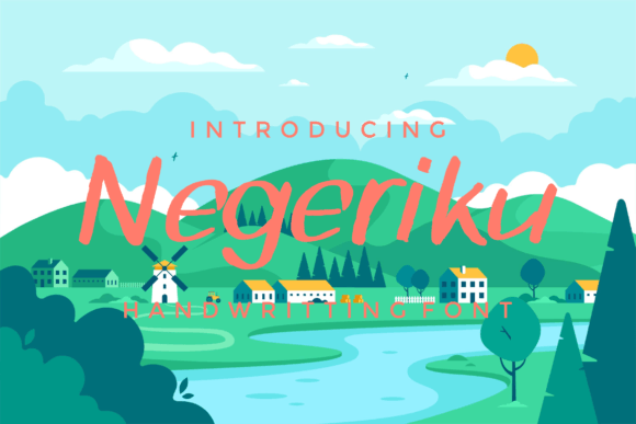 Negeriku: A Bold Brush Font for Creative Projects