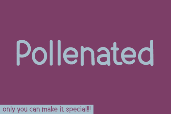 Pollenated: A Natural Handwritten Font