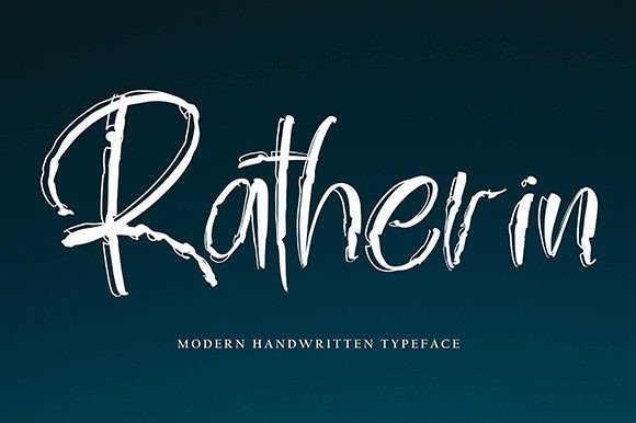 Ratherin: A Handwritten Font for Creative Makers