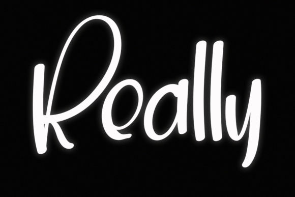 Really: A Handwritten Font for Editorial Design