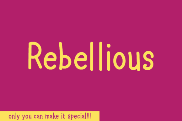Rebellious: A Bold Font for Creative Campaigns