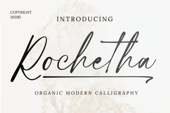 Rochetha: A Magical Script Font