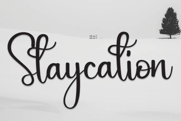 Staycation: A Handwritten Font for Calm Design