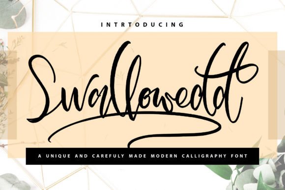 Swallowedd: A Sweet Handwritten Font